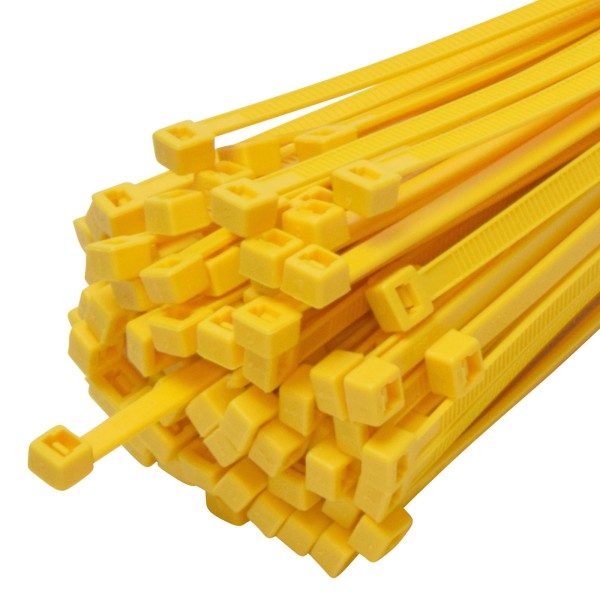 AULOC Kabelbinder, Made in West Europe 280 x 4,5 mm gelb 100 Stück